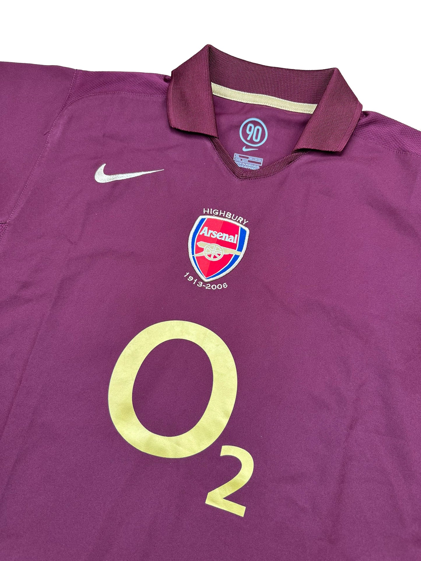 Arsenal 2005-06 Heim Trikot Kinder XL (S fit) nike total 90 *Highbury*