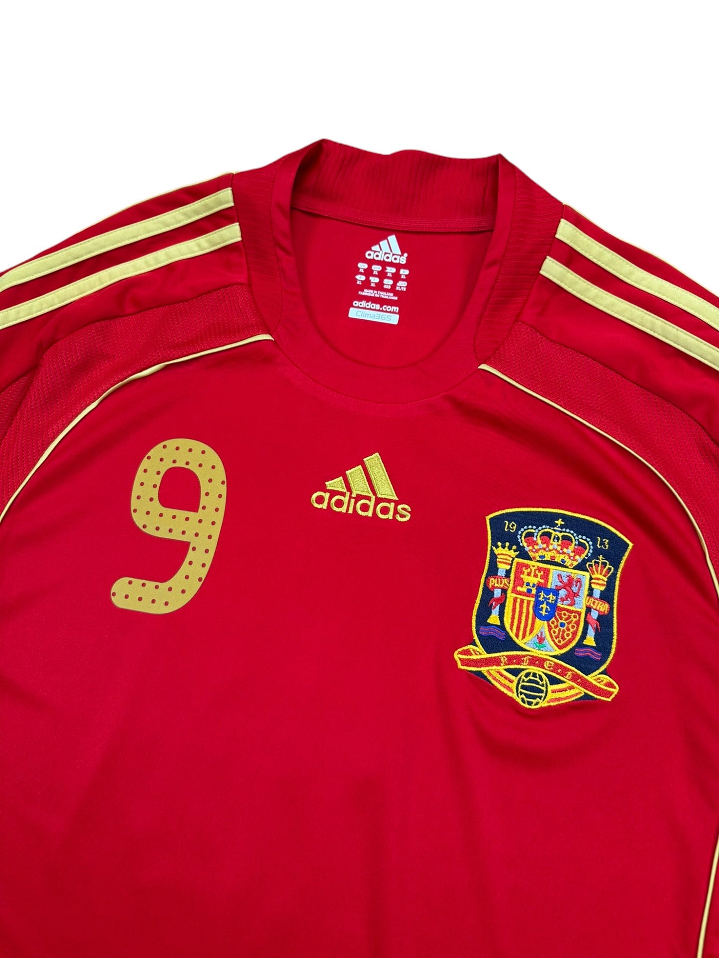 Spanien 2008-09 "Torres" Heim Trikot XL adidas