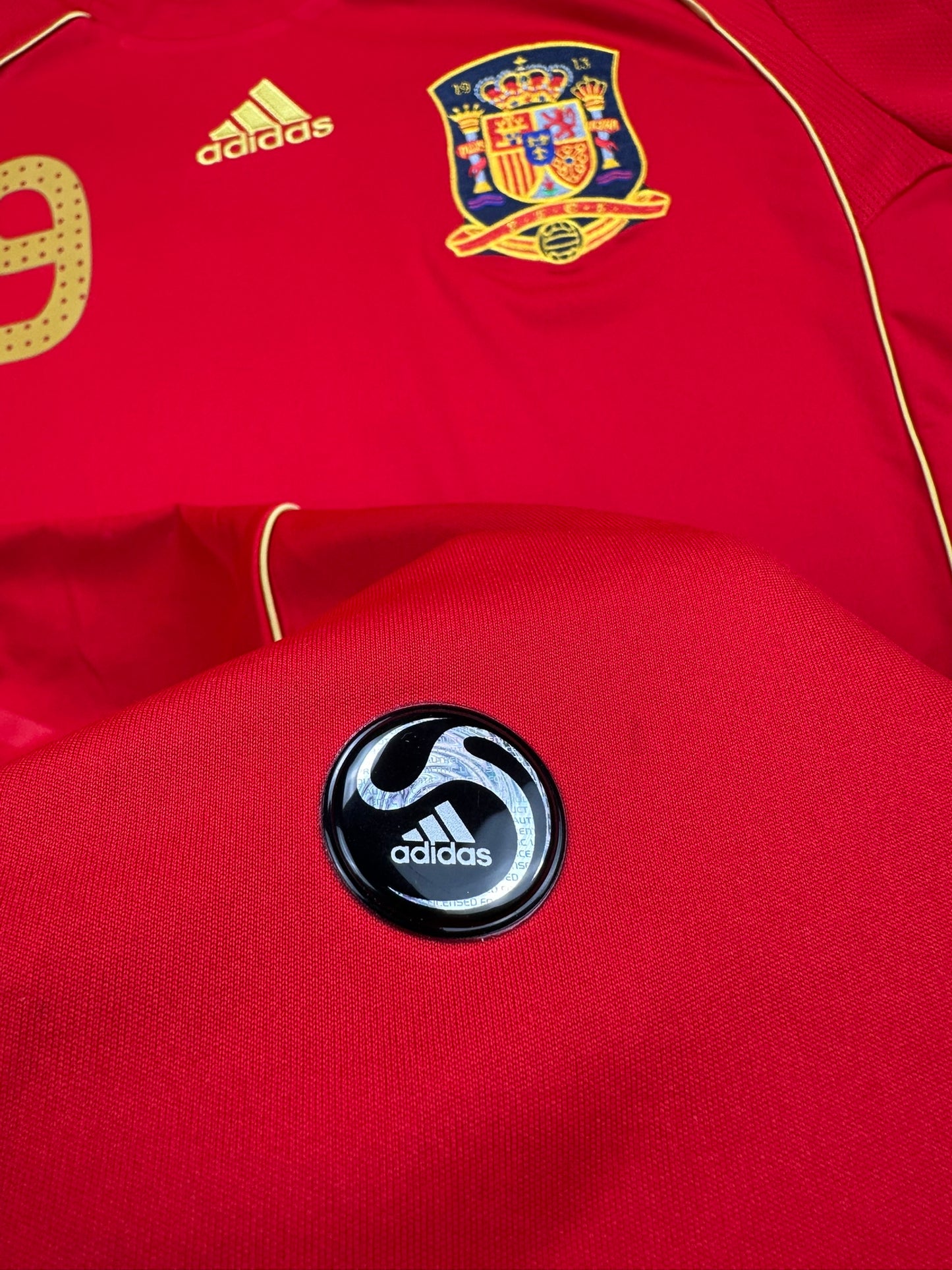 Spanien 2008-09 "Torres" Heim Trikot XL adidas