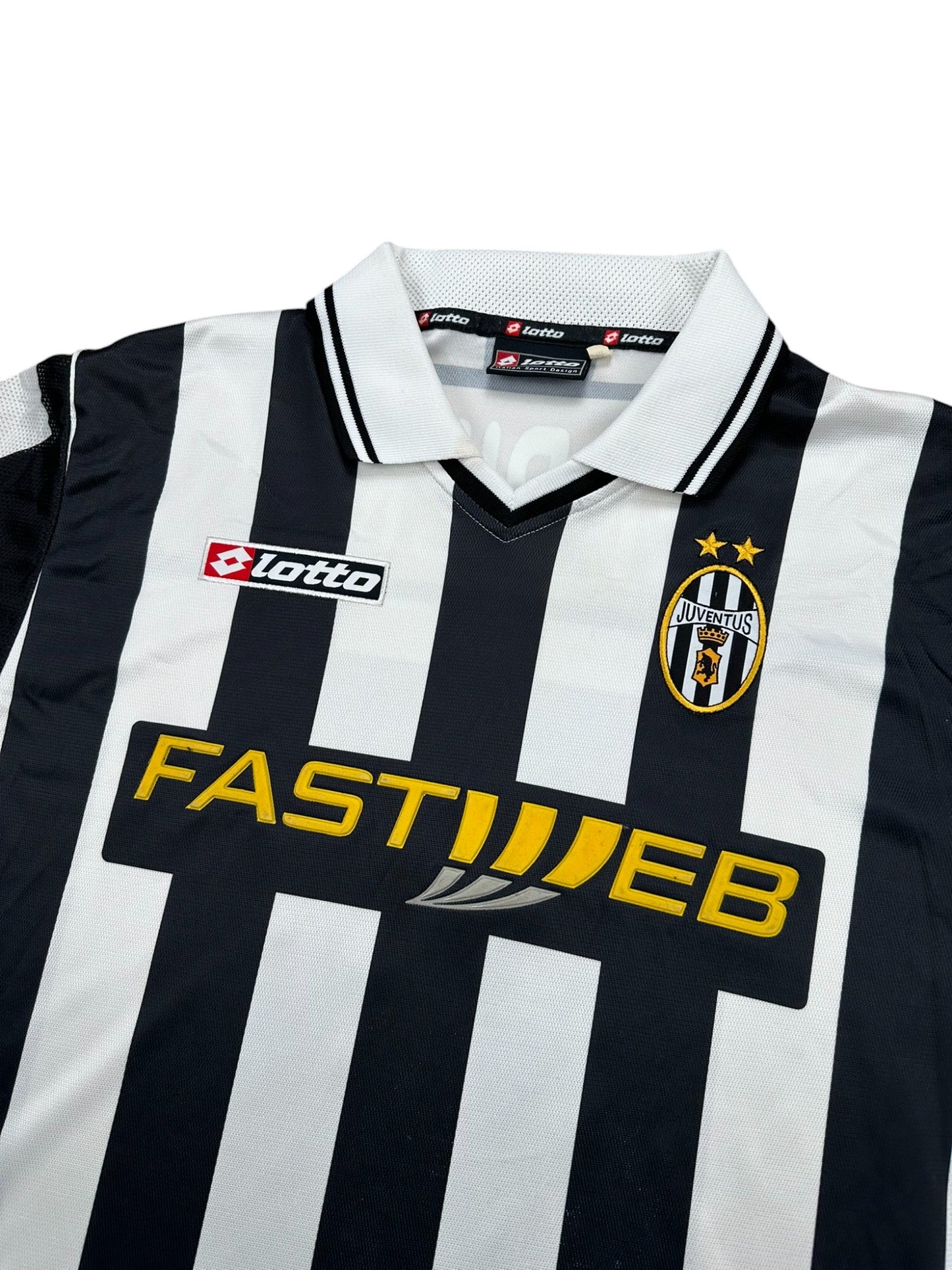 Juventus 2001-02 "Del Piero" Heim Trikot M lotto FASTWEB