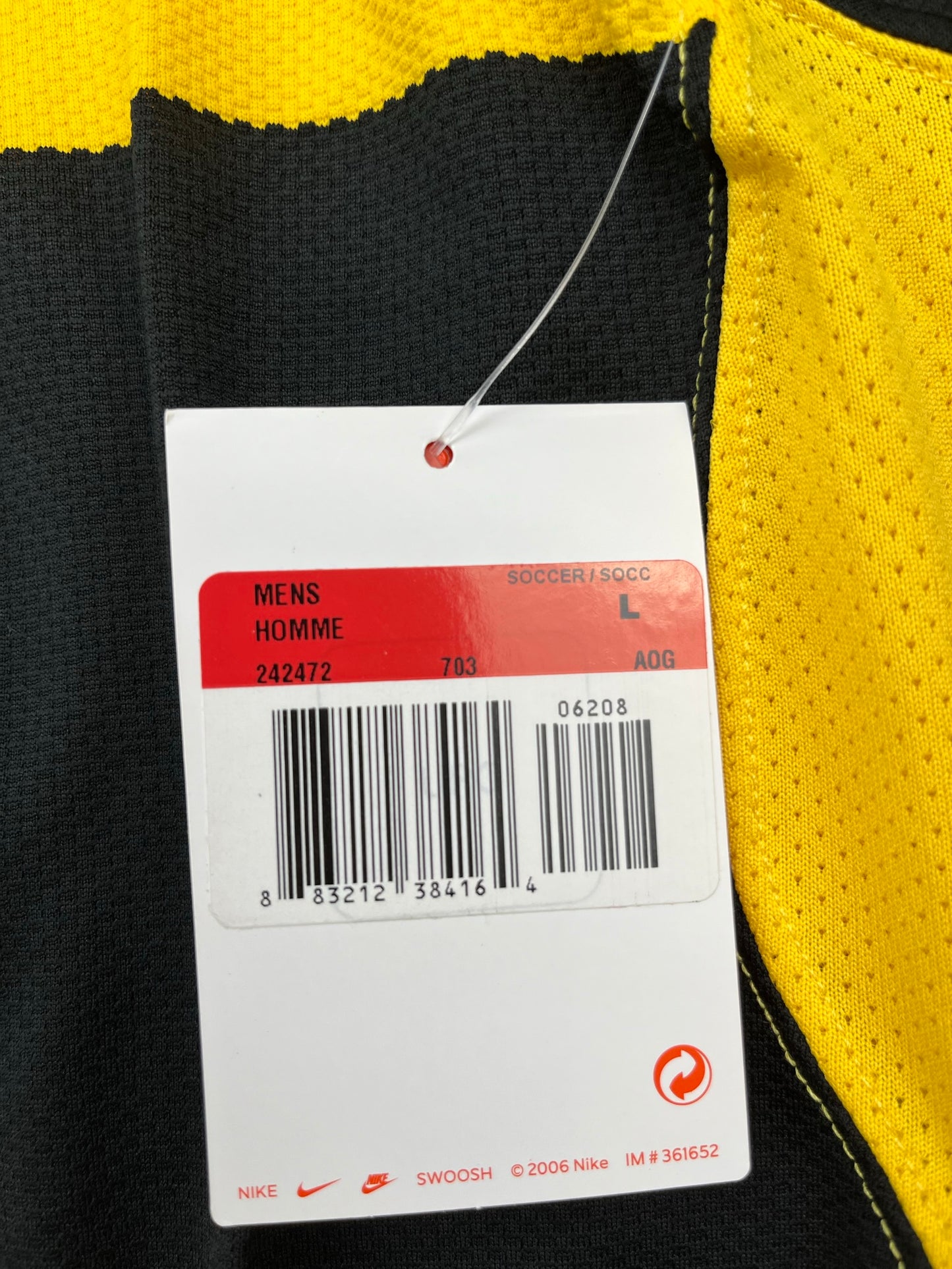 Borussia Dortmund 2007-08 Heim Trikot L nike BVB