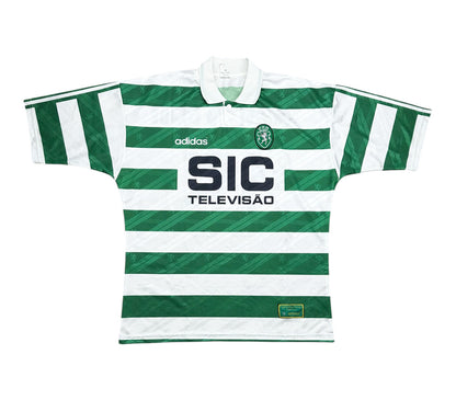 Sporting CP 1995-96 "Chiquinho Conde" Heim Trikot XL adidas *Spielertrikot*