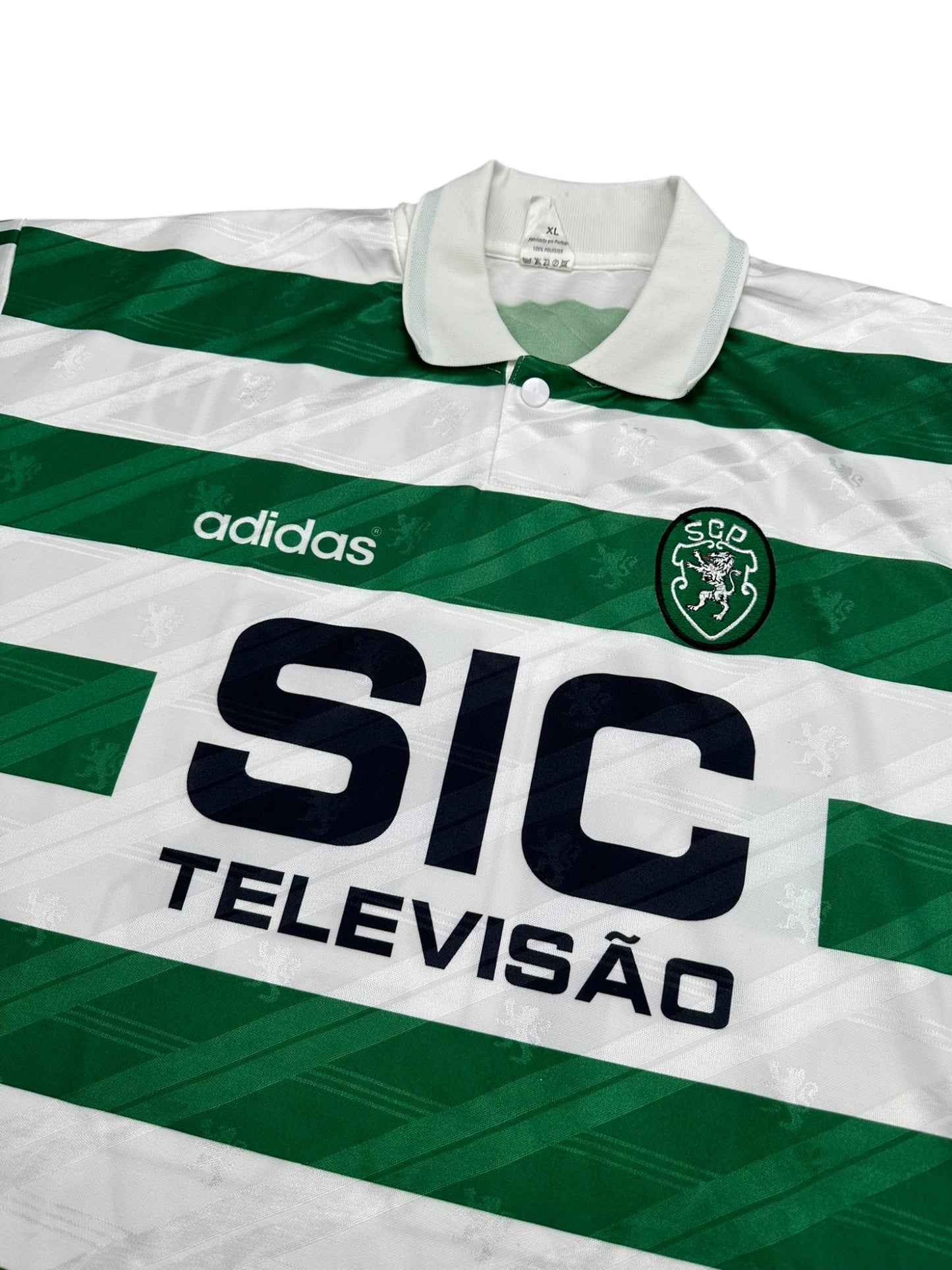 Sporting CP 1995-96 "Chiquinho Conde" Heim Trikot XL adidas *Spielertrikot*