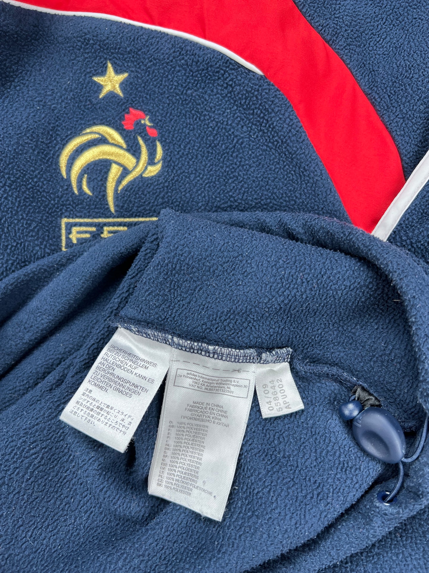 Frankreich 2009 Fleece 3/4 Zip Sweater XL adidas