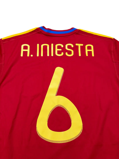 Spanien 2009-10 "Iniesta" Heim Trikot M adidas