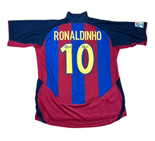 FC Barcelona 2003-04 "Ronaldinho" Heim Trikot XXL nike