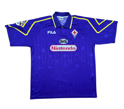 AC Florenz 1997-98 "Piacentini" Heim Trikot XL FILA *Spielertrikot*