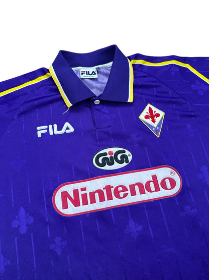 AC Florenz 1997-98 "Piacentini" Heim Trikot XL FILA *Spielertrikot*