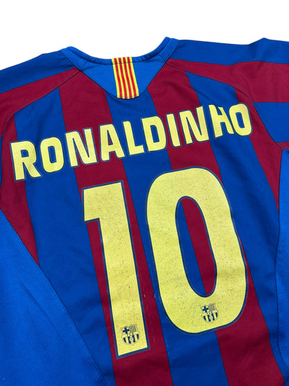 FC Barcelona 2005-06 "Ronaldinho" Heim Trikot XXS nike total 90