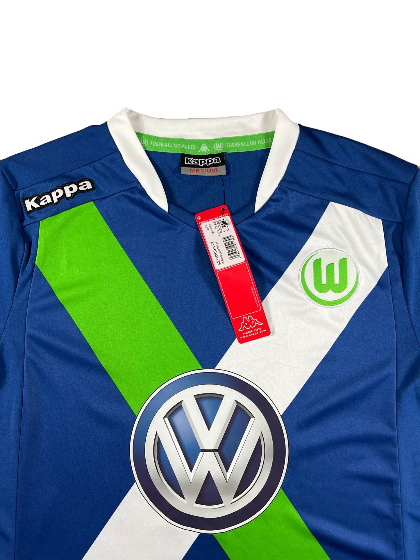 VfL Wolfsburg 2014-16 Ausweich Trikot "M" Kappa