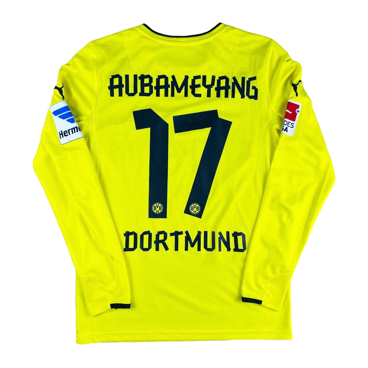 Borussia Dortmund 2013-14 "Aubameyang" Sonder Trikot S puma *Gelbe Wand im Rücken*