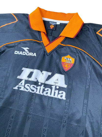 AS Rom 1999-00 "Delvecchio" Drittes Trikot XL diadora