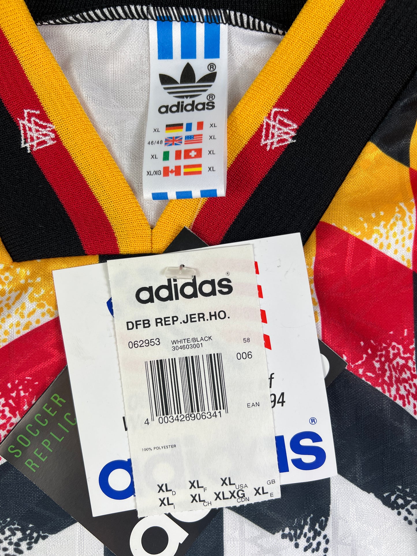 Deutschland 1994-96 Heim Trikot "XL" adidas