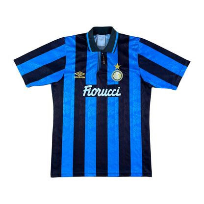 Inter 1992-94 Heim Trikot "Bergkamp" S Umbro