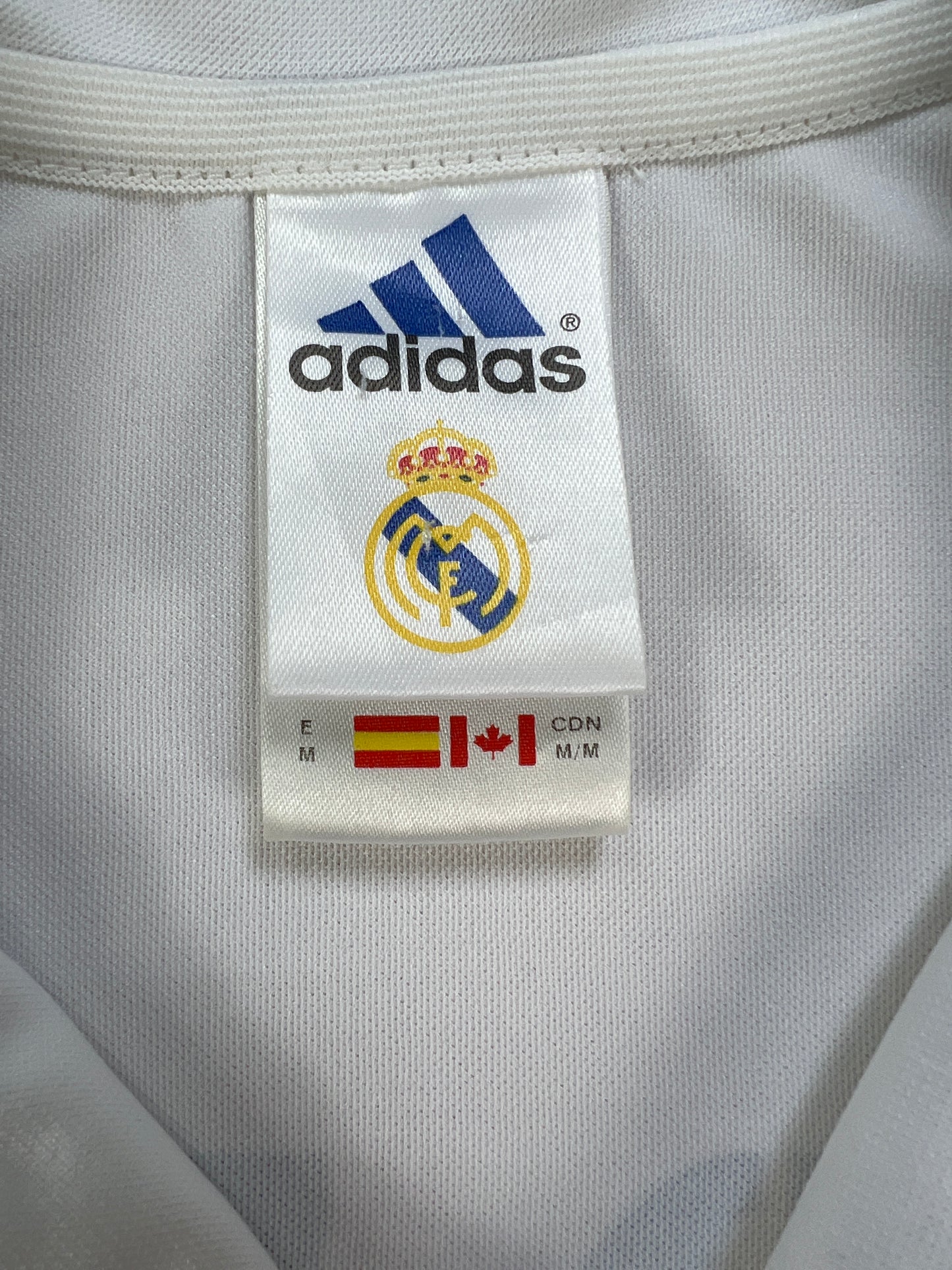 Real Madrid 2002-03 "Zidane" Heim Trikot "M" adidas *100 Jahre Jubiläum*