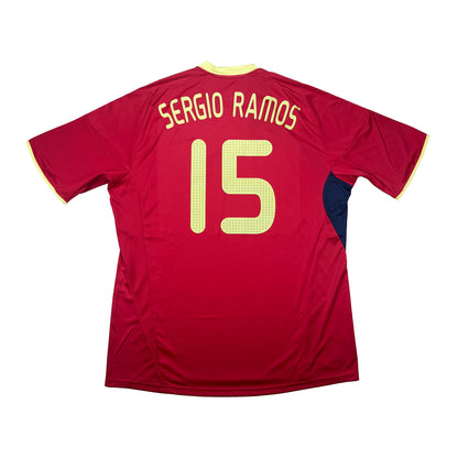 Spanien 2009-10 "Sergio Ramos" Heim Trikot XXL adidas