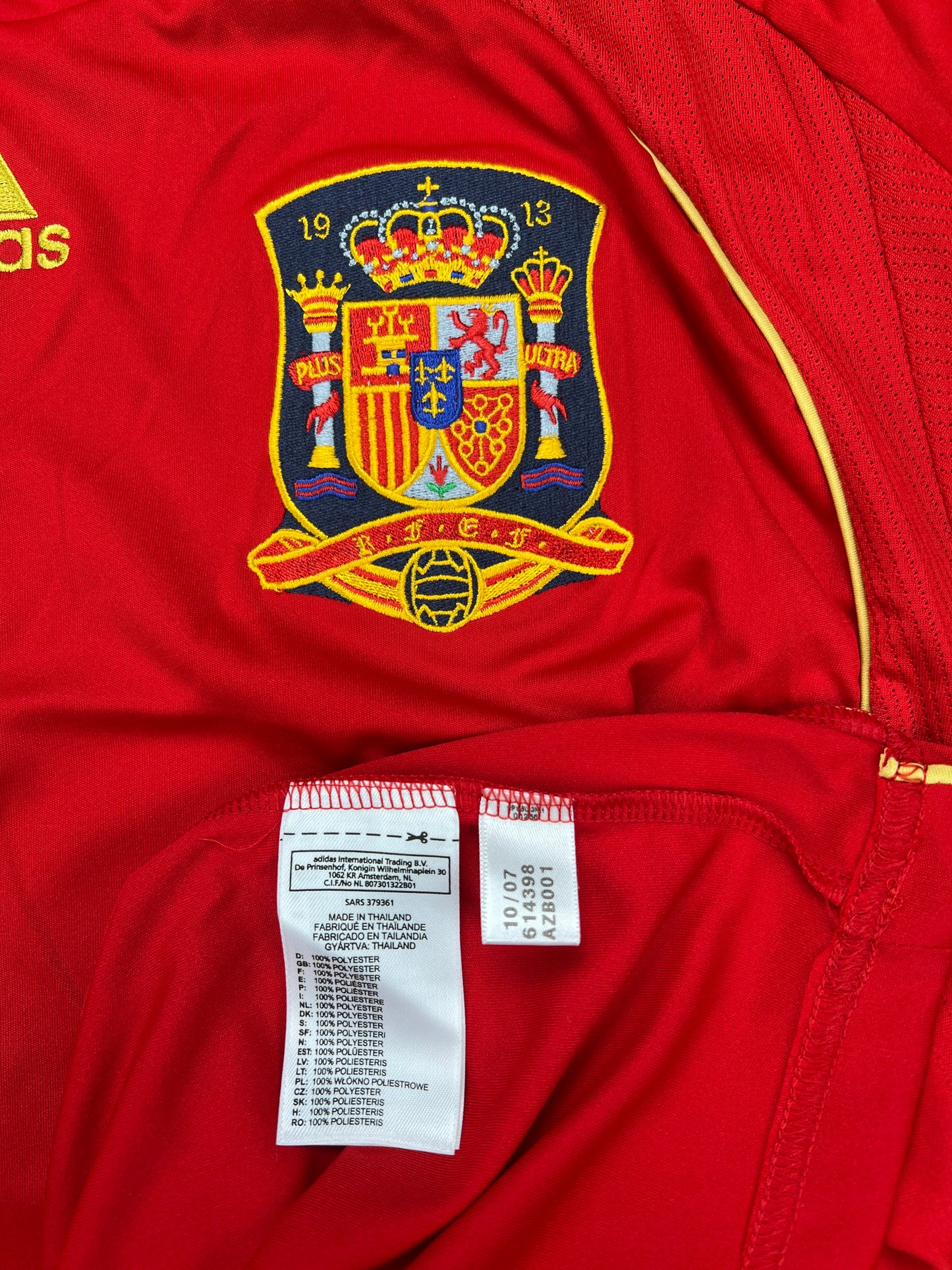 Spanien 2008-09 Heim Trikot XXL adidas