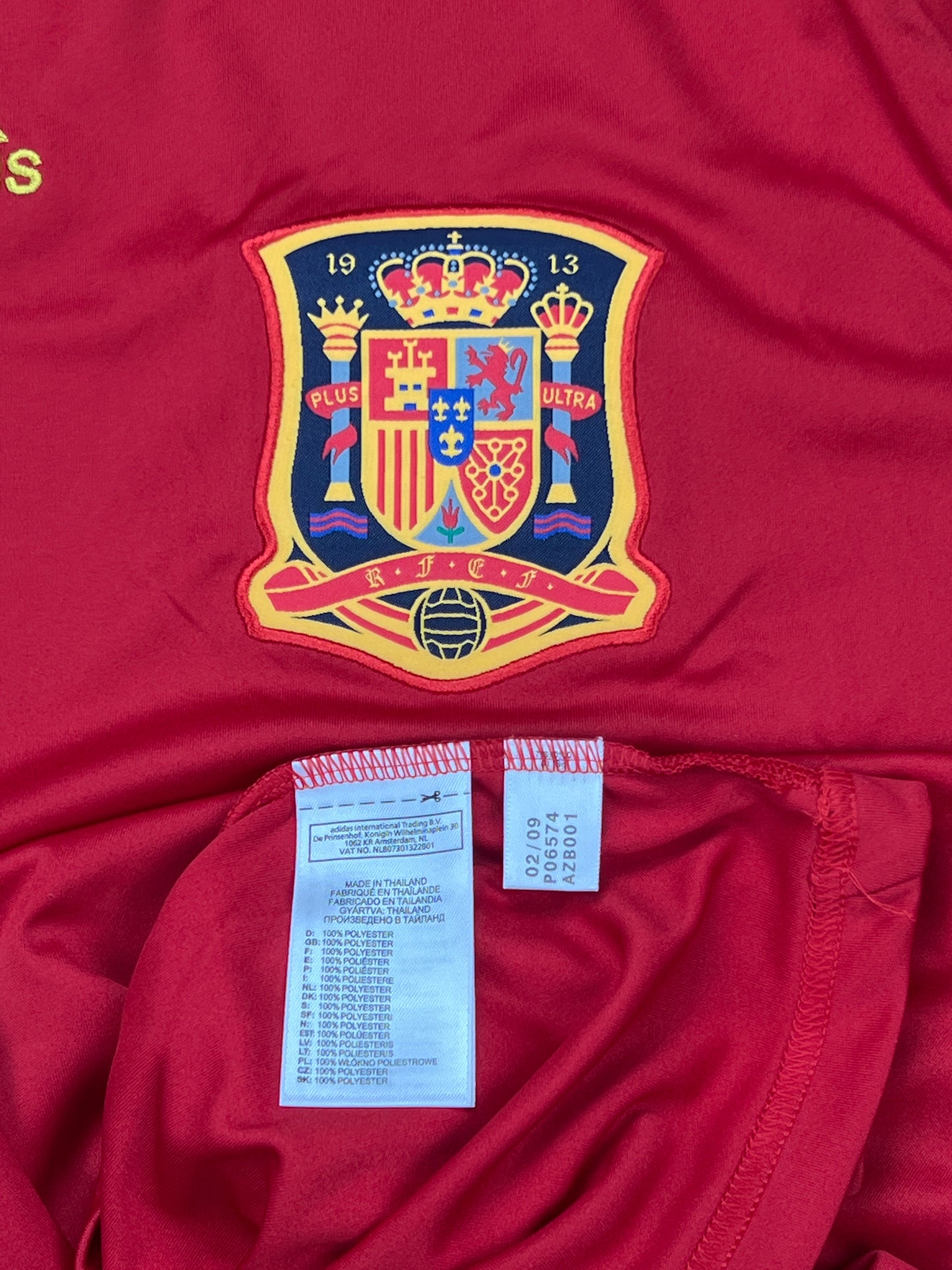 Spanien 2009-10 Heim Trikot XXL adidas