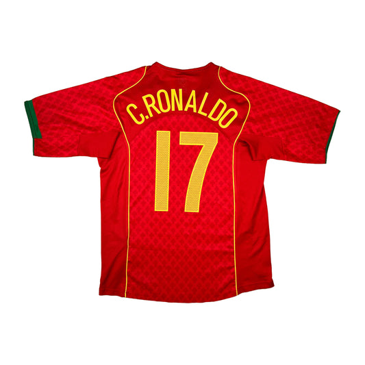 Portugal 2004-06 "C.Ronaldo" Heim Trikot M nike total 90