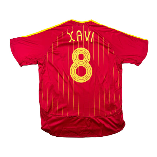 Spanien 2006-08 "Xavi" Heim Trikot XL adidas