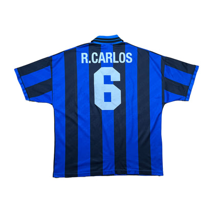 Inter 1995-96 "Roberto Carlos" Heim Trikot XXL umbro