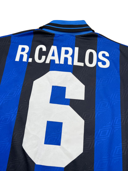 Inter 1995-96 "Roberto Carlos" Heim Trikot XXL umbro