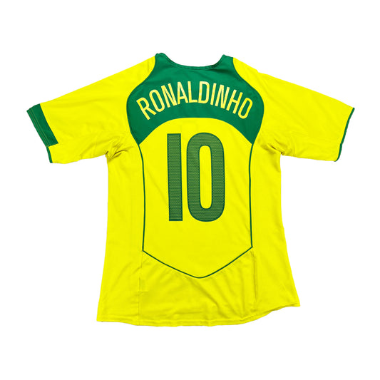 Brasilien 2004-06 "Ronaldinho" Heim Trikot M Nike