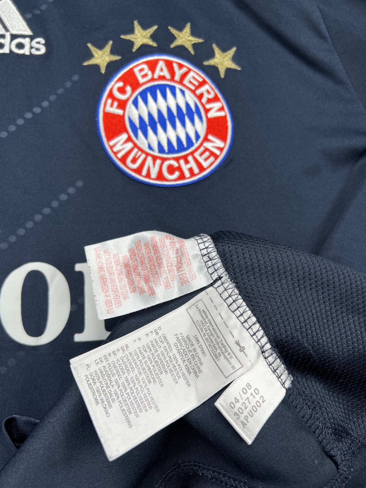 Bayern München 2008-10 "Schweinsteiger" Auswärts Trikot Gr.176 adidas