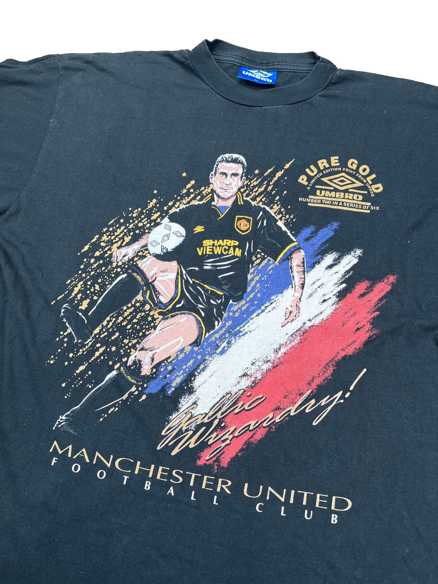 Manchester United 90er "Cantona" T-Shirt XL umbro