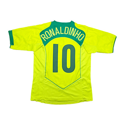 Brasilien 2004-06 "Ronaldinho" Heim Trikot M nike total 90