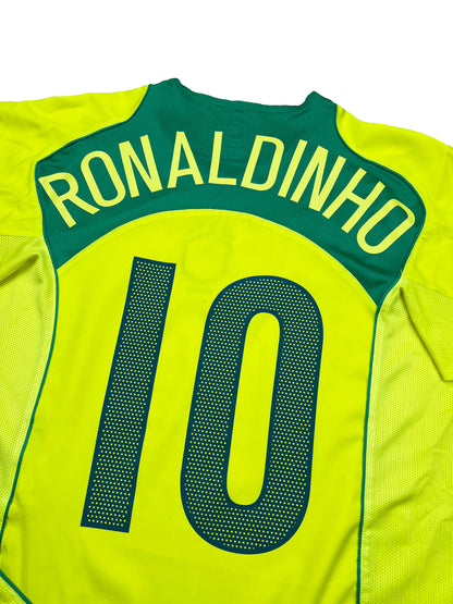 Brasilien 2004-06 "Ronaldinho" Heim Trikot M nike total 90