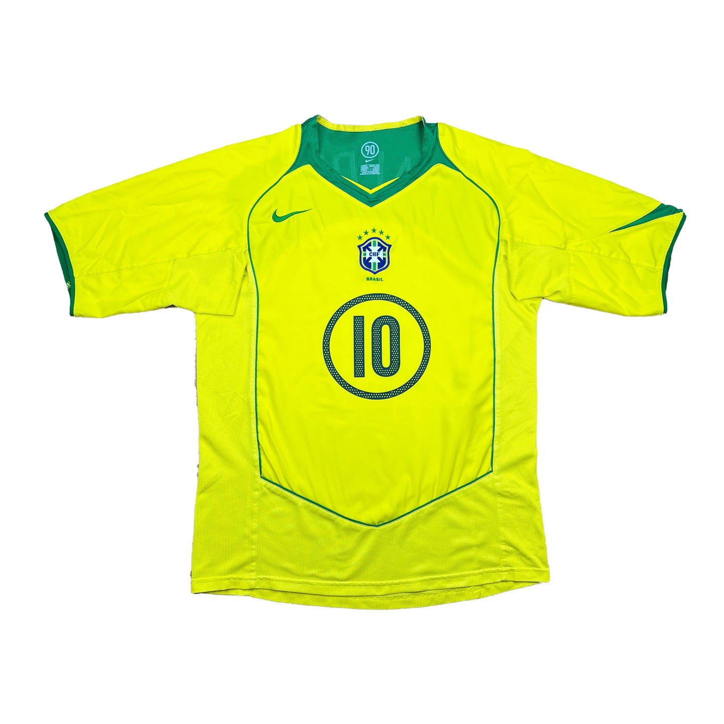 Brasilien 2004-06 "Ronaldinho" Heim Trikot M nike total 90