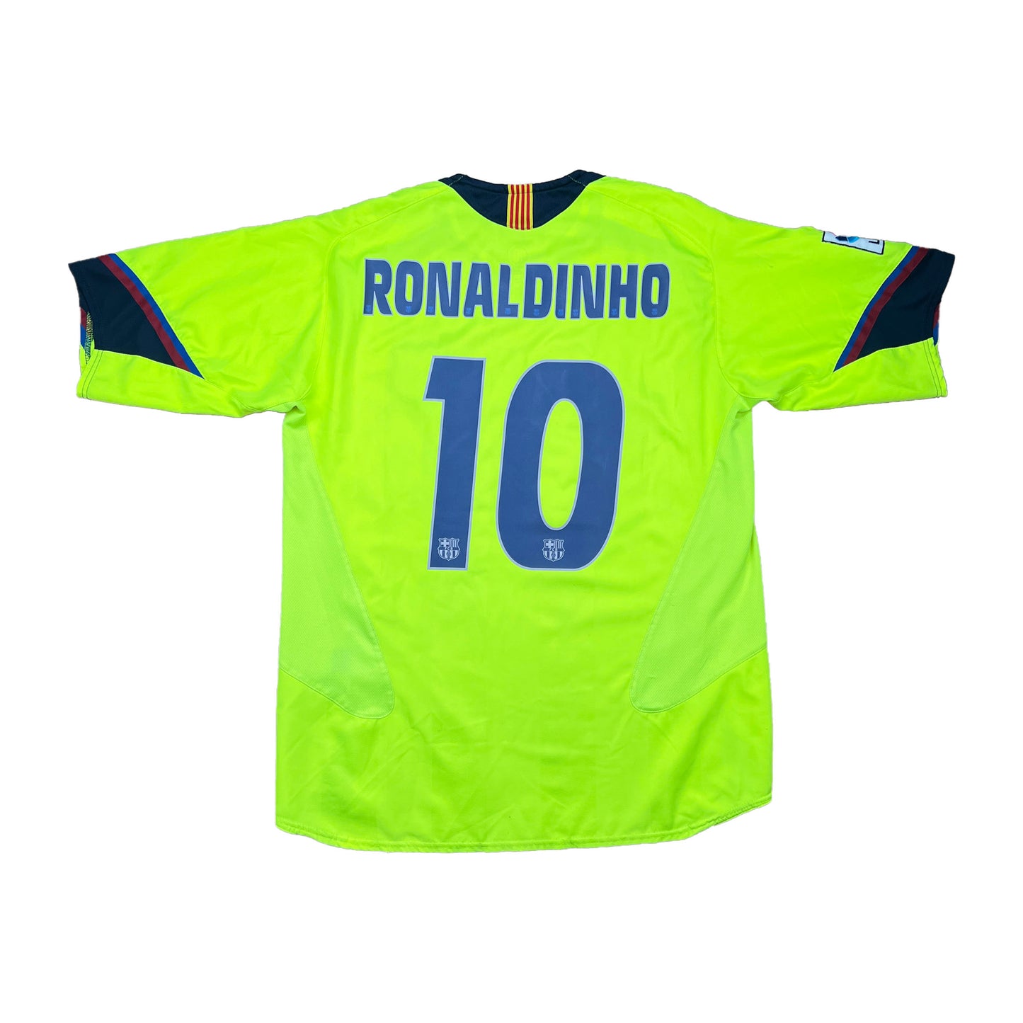 FC Barcelona 2005-06 "Ronaldinho" Auswärts Trikot L nike total 90