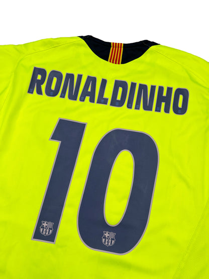 FC Barcelona 2005-06 "Ronaldinho" Auswärts Trikot L nike total 90