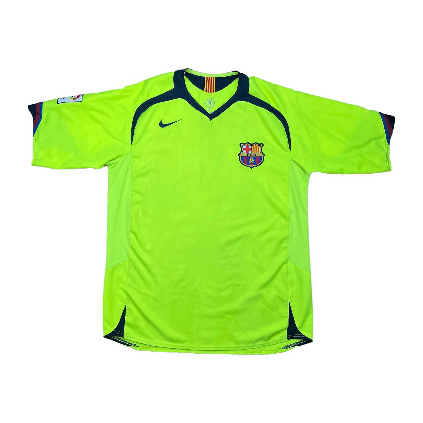 FC Barcelona 2005-06 "Ronaldinho" Auswärts Trikot L nike total 90