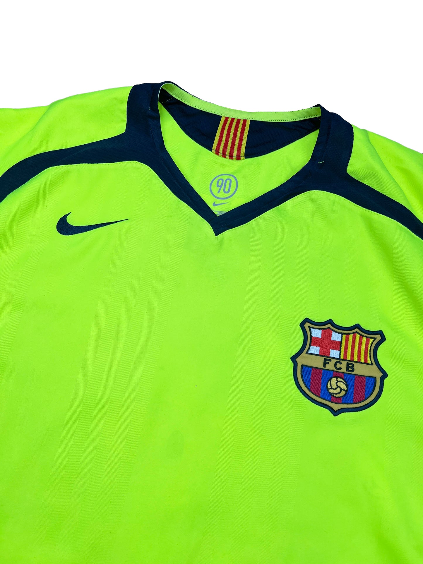 FC Barcelona 2005-06 "Ronaldinho" Auswärts Trikot L nike total 90