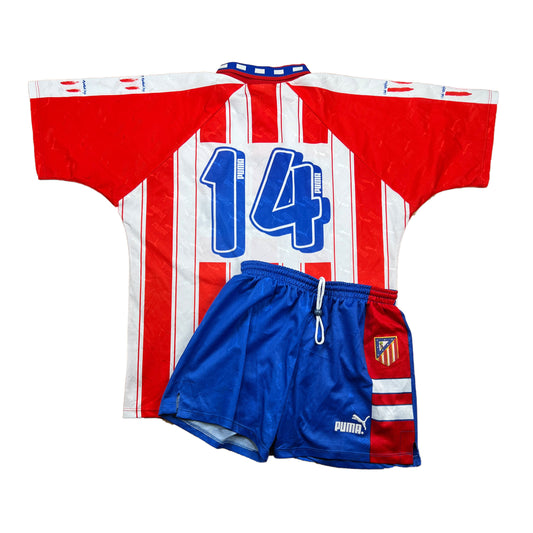 Atletico Madrid 1994-95 Heim Trikot & Shorts XL puma