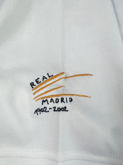 Real Madrid 2001-02 "Zidane" Heim Trikot "L" adidas *100 Jahre Jubiläum*