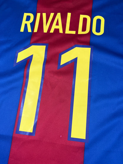 Barcelona 1998-99 "Rivaldo" Heim Trikot "XL" nike