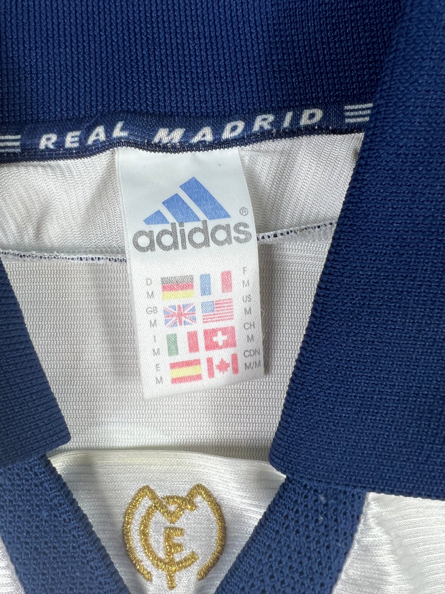 Real Madrid 1998-00 "Guti Hernandez" Heim Trikot "M" adidas