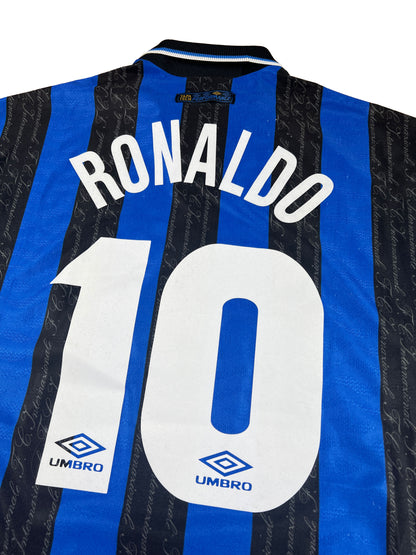 Inter Mailand 1997-98 "Ronaldo" Heim Trikot "XL" umbro