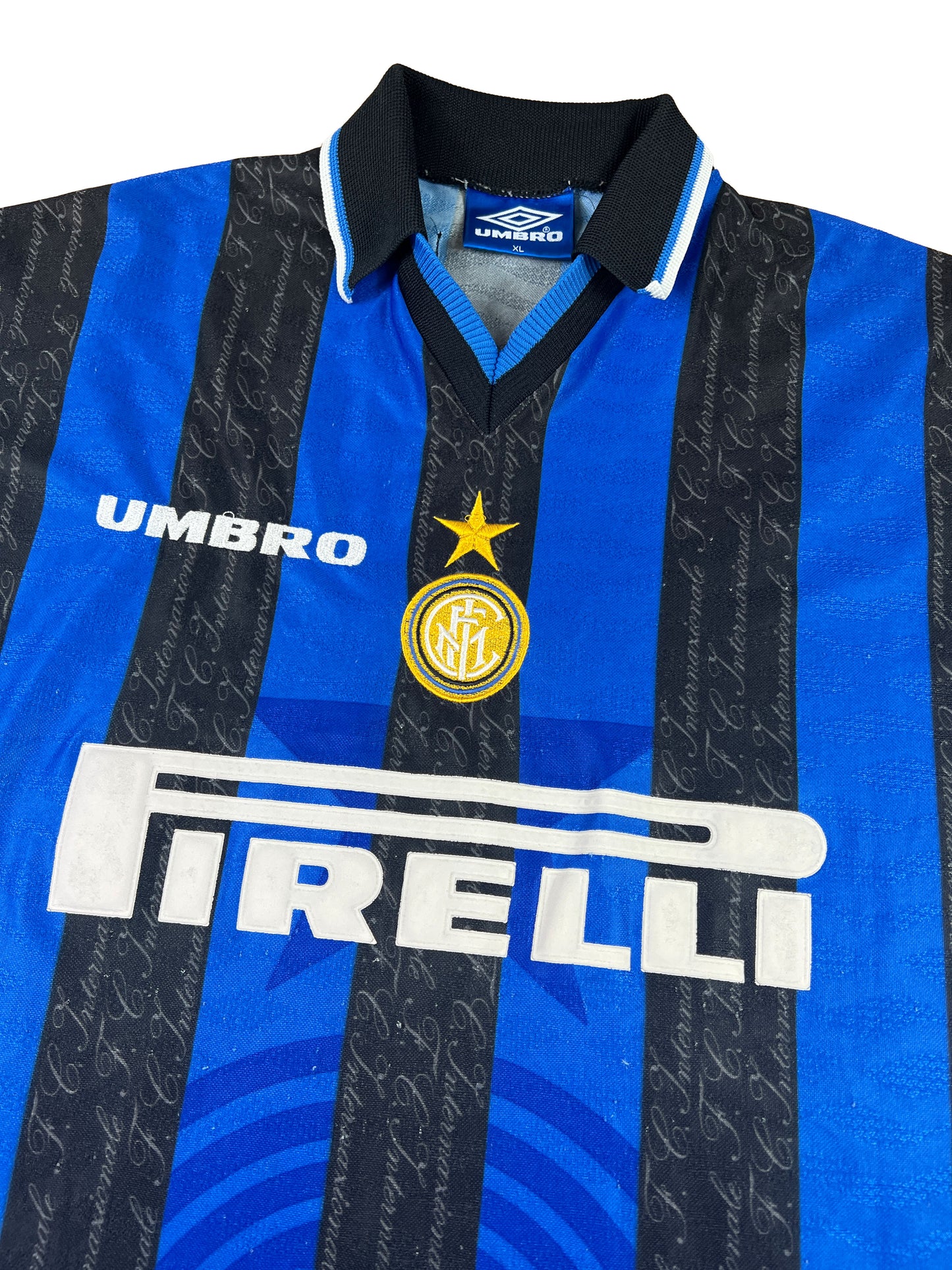 Inter Mailand 1997-98 "Ronaldo" Heim Trikot "XL" umbro